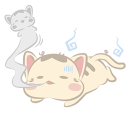 lazy meowww sticker #10922868