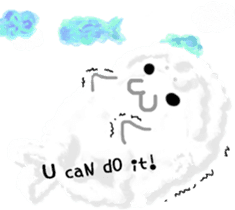 FLUFFY WORLD *FLUFFY SEAL* sticker #10923481