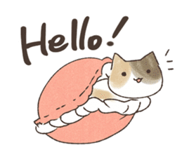 Macaroon Cat Sticker sticker #10923496