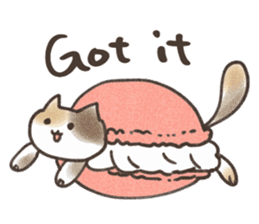 Macaroon Cat Sticker sticker #10923518