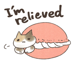 Macaroon Cat Sticker sticker #10923533