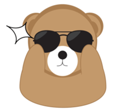 Happy Brown Bear sticker #10924137