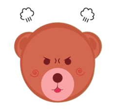 Happy Brown Bear sticker #10924140