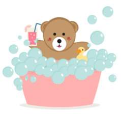 Happy Brown Bear sticker #10924142