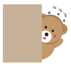 Happy Brown Bear sticker #10924147