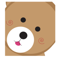 Happy Brown Bear sticker #10924149