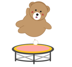 Happy Brown Bear sticker #10924150