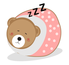 Happy Brown Bear sticker #10924155