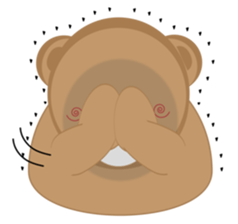 Happy Brown Bear sticker #10924156