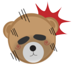 Happy Brown Bear sticker #10924157