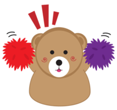 Happy Brown Bear sticker #10924158