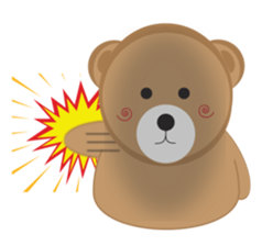 Happy Brown Bear sticker #10924160