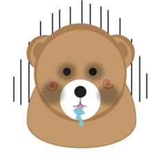 Happy Brown Bear sticker #10924161