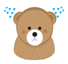 Happy Brown Bear sticker #10924162