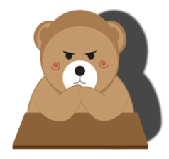Happy Brown Bear sticker #10924163