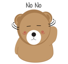 Happy Brown Bear sticker #10924165