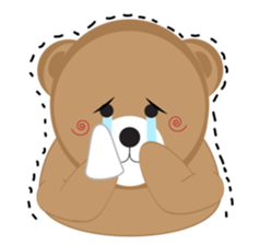 Happy Brown Bear sticker #10924166