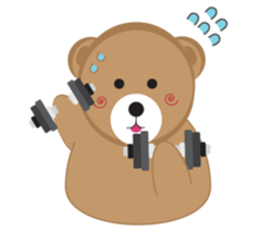 Happy Brown Bear sticker #10924168