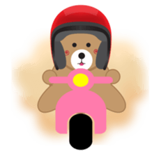 Happy Brown Bear sticker #10924169