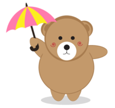 Happy Brown Bear sticker #10924170