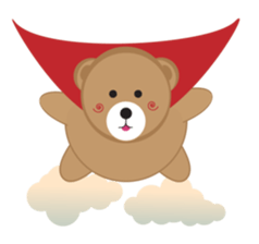 Happy Brown Bear sticker #10924172