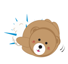 Happy Brown Bear sticker #10924174