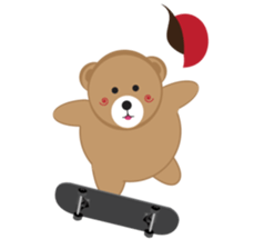 Happy Brown Bear sticker #10924175