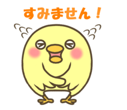Pea of a cute chick sticker #10924278
