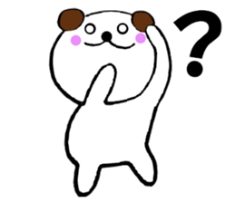 Large letters dog sticker #10924365