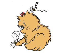 Very Very cute Cats!  "Kurumi"&"Marble" sticker #10924420