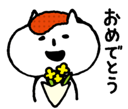 Hakata seasoned cod roe cat 2 sticker #10924568