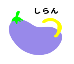 Eggplant-cat sticker #10924836