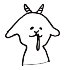 White goat YAGIKICHI sticker #10925467