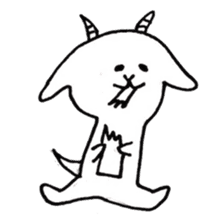 White goat YAGIKICHI sticker #10925469