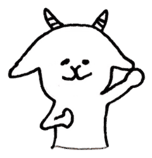 White goat YAGIKICHI sticker #10925487