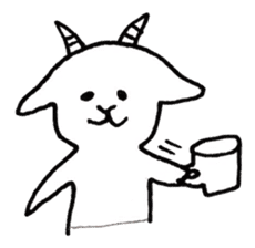 White goat YAGIKICHI sticker #10925490
