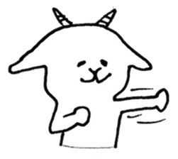 White goat YAGIKICHI sticker #10925493
