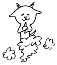 White goat YAGIKICHI sticker #10925495