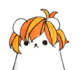 Animals covered with a wig sticker #10925616