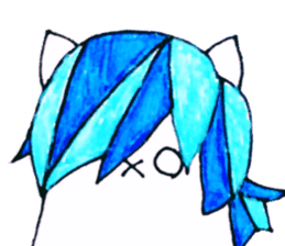 Animals covered with a wig sticker #10925618