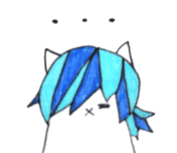 Animals covered with a wig sticker #10925626