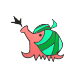 Animals covered with a wig sticker #10925627