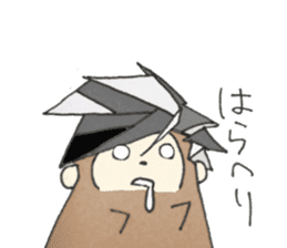 Animals covered with a wig sticker #10925628