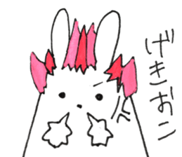 Animals covered with a wig sticker #10925633