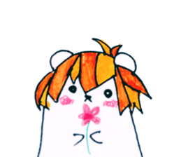 Animals covered with a wig sticker #10925640