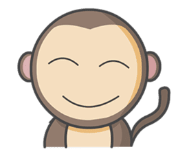 Monmo Monkey sticker #10925660