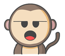Monmo Monkey sticker #10925670