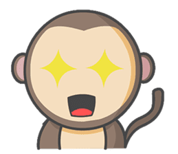 Monmo Monkey sticker #10925673