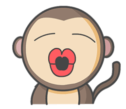 Monmo Monkey sticker #10925679