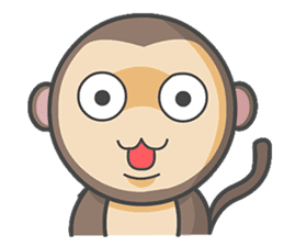 Monmo Monkey sticker #10925684